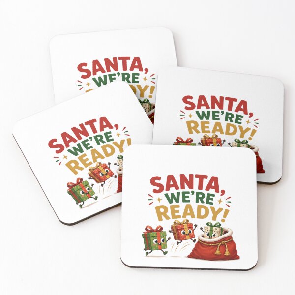 Item preview, Santa, We're Ready! | Cute Christmas Gifts designed and sold by MotylekAnia.