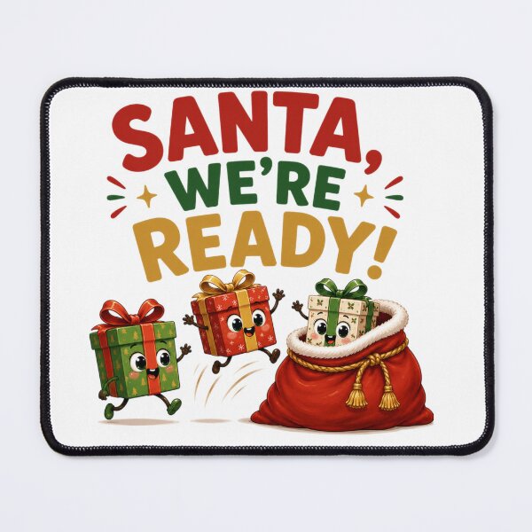 Item preview, Santa, We're Ready! | Cute Christmas Gifts designed and sold by MotylekAnia.
