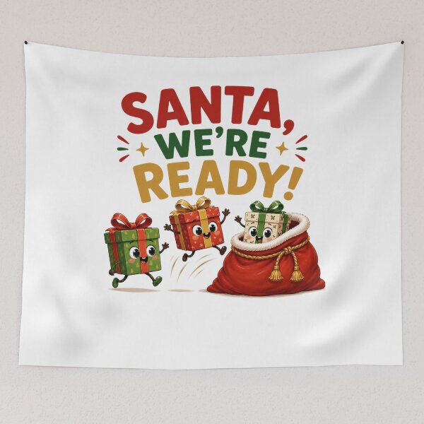 Item preview, Santa, We're Ready! | Cute Christmas Gifts designed and sold by MotylekAnia.