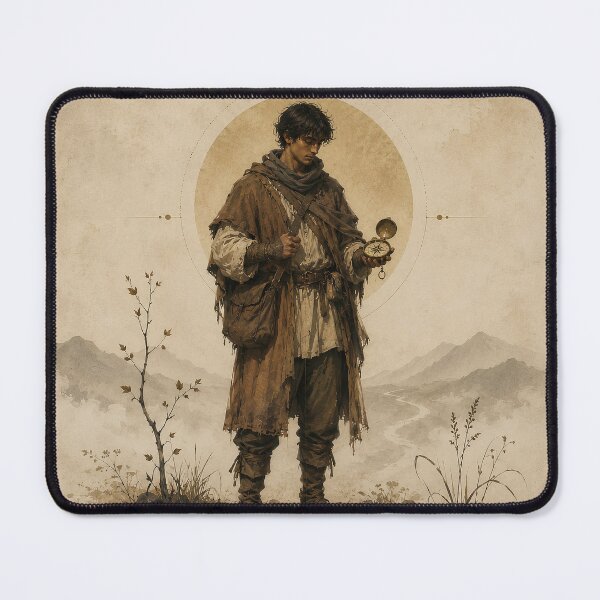 Item preview, The Inner Compass – Symbolic Wanderer Journey Art designed and sold by SacredLensV.