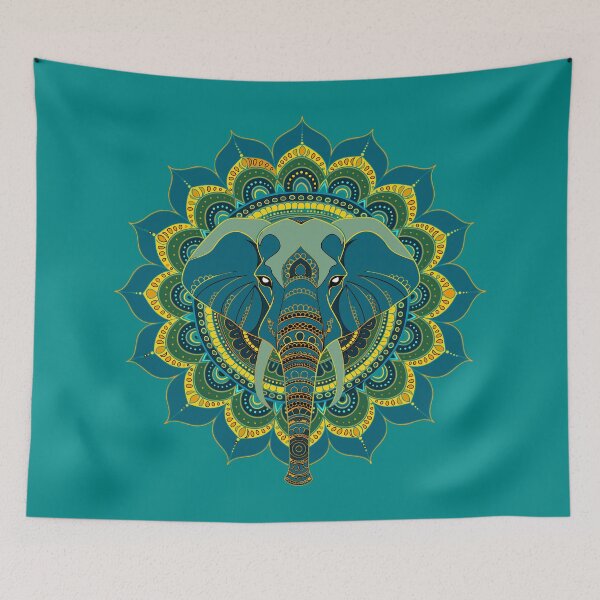 Item preview, Sacred Elephant Mandala Boho Design designed and sold by Paolo-Bandal.