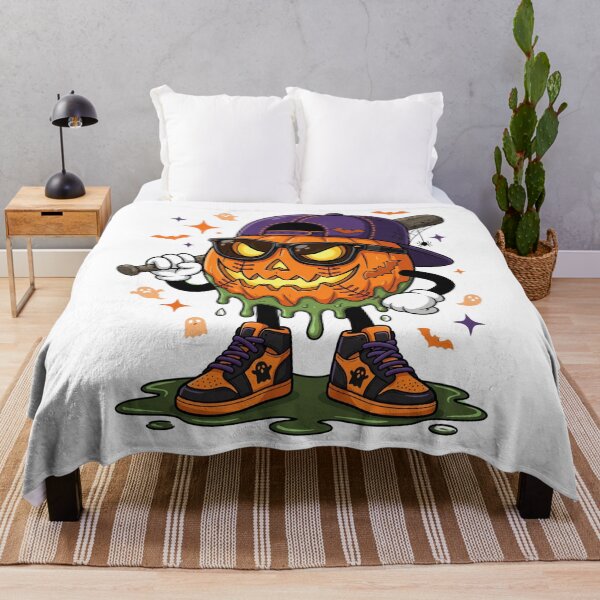 Item preview, Halloween Jack-O-Lantern Baseball Melting Design designed and sold by Solatee.