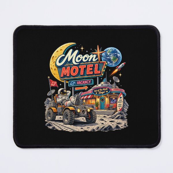 Item preview, Neon Moon Motel on the Lunar Highway designed and sold by Side Quest Co..