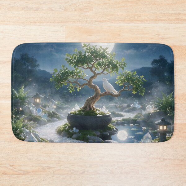 Item preview, June Pearl Zen Garden – Dove Moon Crystal Art designed and sold by Roanemermaid.