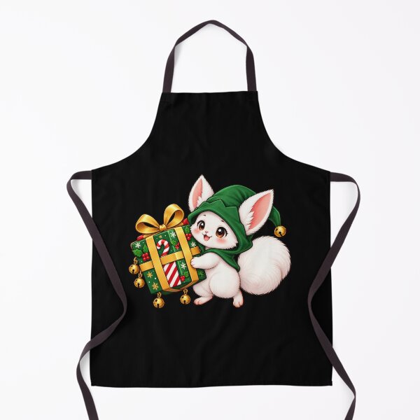 Item preview, Cute Christmas Bunny Elf Gift Box Candy Cane Holiday designed and sold by MrDev.