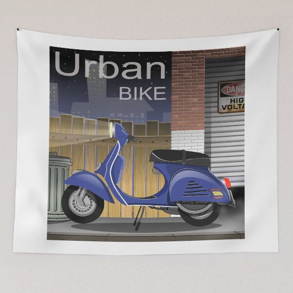 Item preview, VESPA ON THE NIGHT designed and sold by SUPERFIREFLY.