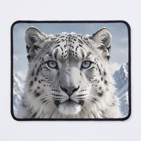 Item preview, Snow Leopard in Himalayan Mountains – Majestic Soft Fur Wildlife Art designed and sold by ManJiangHong.