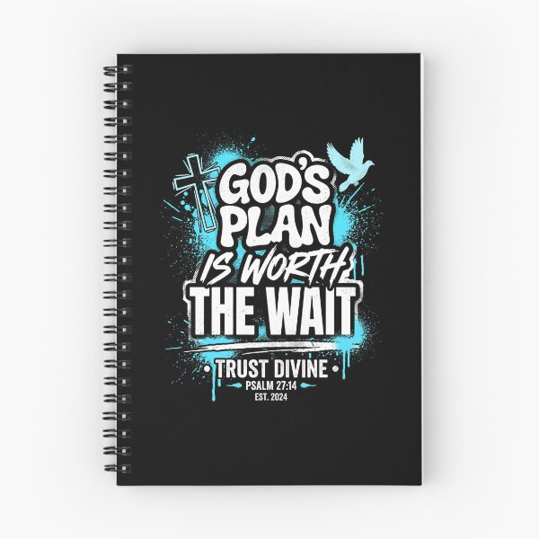 Item preview, Gods Plan is worth The Wait trust the divine pslams 27 designed and sold by Parallel Label .