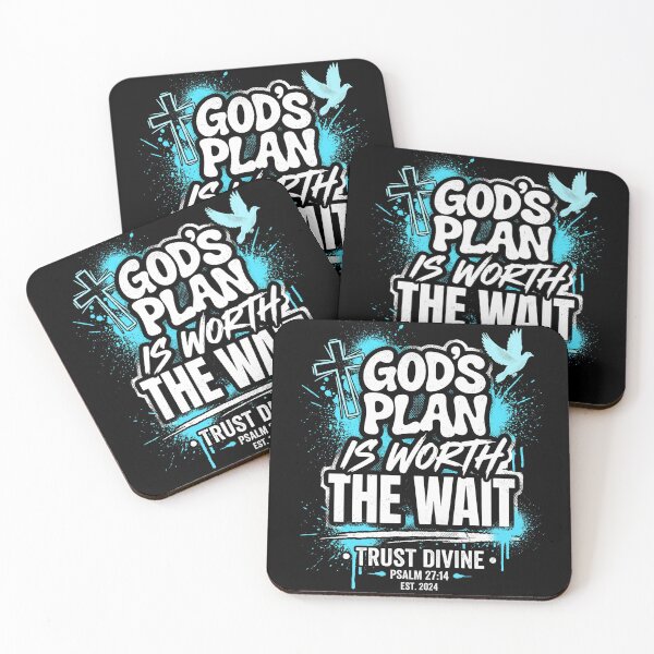 Item preview, Gods Plan is worth The Wait trust the divine pslams 27 designed and sold by Parallel Label .