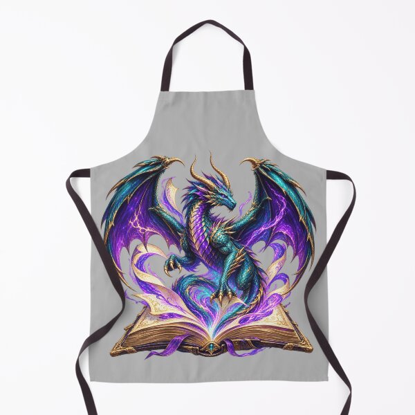 Item preview, Dragon Emerging From Book for Fantasy Readers designed and sold by POD DYNASTY | Original Print On Demand T-Shirt Graphics.