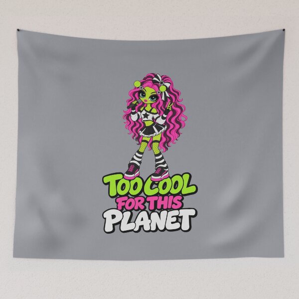 Item preview, Too Cool for This Planet – Alien Singer designed and sold by Aimetoi.