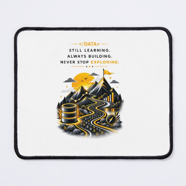 Item preview, Data Science Meets Mountain Trail Adventure designed and sold by Tobietales.