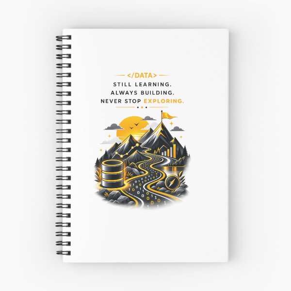 Item preview, Data Science Meets Mountain Trail Adventure designed and sold by Tobietales.