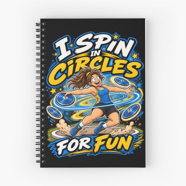 Item preview, I Spin in Circles for Fun – Funny Discus Thrower designed and sold by PowerThrowCo.