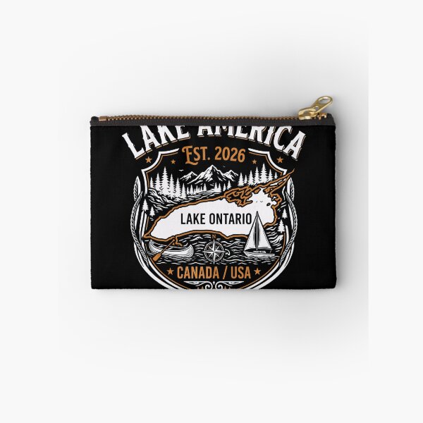Item preview, Lake America Funny Ontario USA Canada Graphic designed and sold by gear-posters.