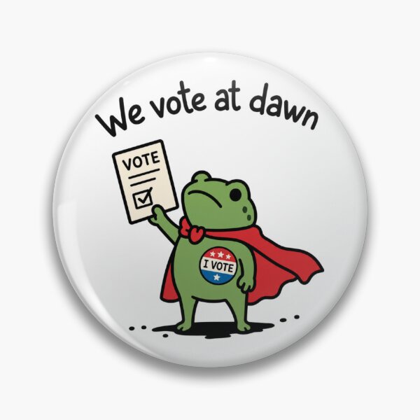 Item preview, We vote at Dawn Frog Meme designed and sold by shirt-hard-top1.