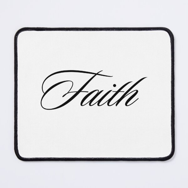 Item preview, Faith Elegant Cursive Script Minimalist Typography designed and sold by LensDyn™.