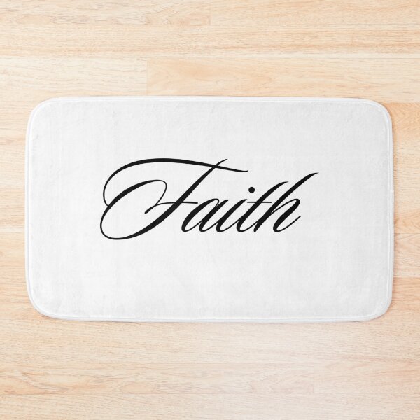 Item preview, Faith Elegant Cursive Script Minimalist Typography designed and sold by LensDyn™.