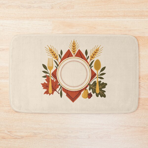 Item preview, Thanksgiving Table Setting – Autumn Harvest Dinner Design designed and sold by astersgraphics.