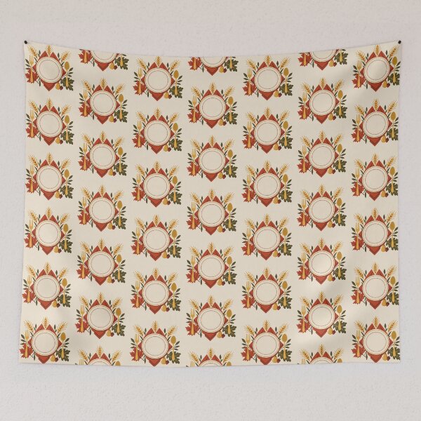 Item preview, Thanksgiving Table Setting – Autumn Harvest Dinner Design designed and sold by astersgraphics.