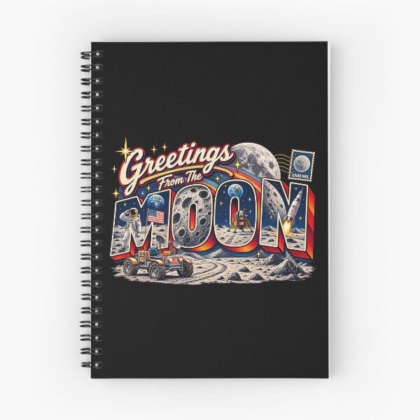 Item preview, Greetings from the Moon Retro designed and sold by Side Quest Co..