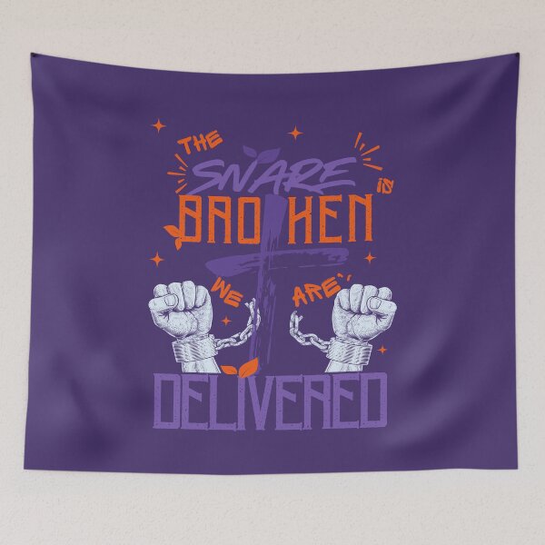 Item preview, We are delivered -Christian Prayer Passion  - Retirement Gifts - Purple designed and sold by Doiemacreations.
