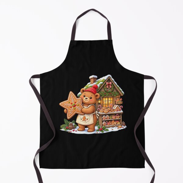 Item preview, Cute Christmas Bear Gingerbread Cookie Bakery Holiday designed and sold by MrDev.