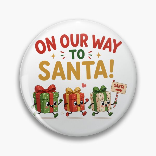 Item preview, On Our Way to Santa! | Cute Christmas Gifts designed and sold by MotylekAnia.