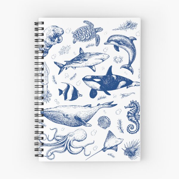 Item preview, Vintage Scientific Illustration: Marine Life Collection in Blue designed and sold by Shopeon Designs.