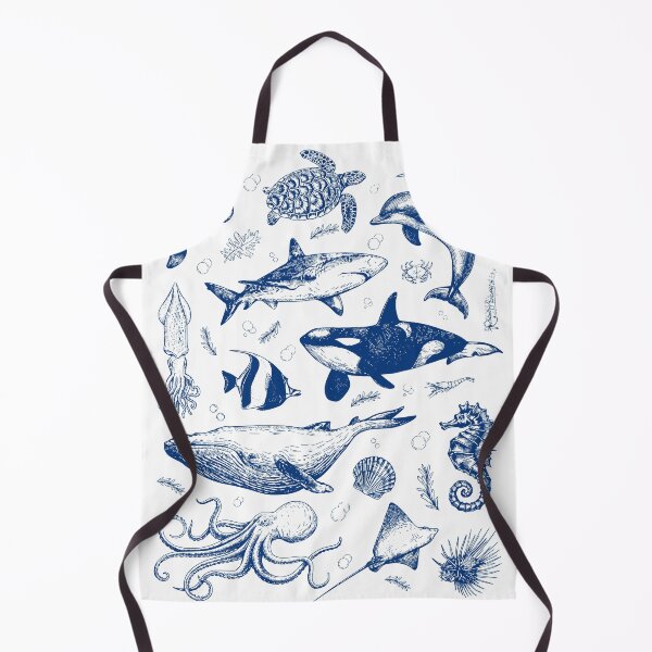 Item preview, Vintage Scientific Illustration: Marine Life Collection in Blue designed and sold by Shopeon Designs.