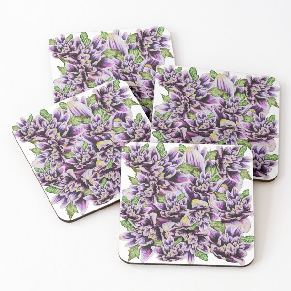 Item preview, Purple Chrysanthemum Big collage 1 designed and sold by nastiaart.