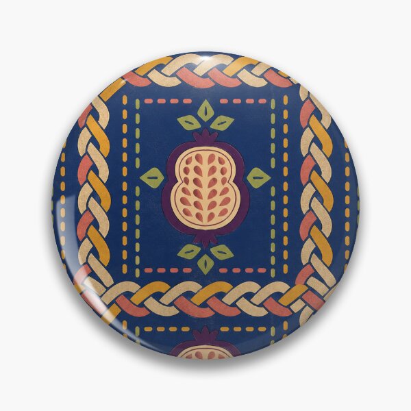 Item preview, Indigo Cable Seedpod Tessellation Pattern designed and sold by aihrgdesign.
