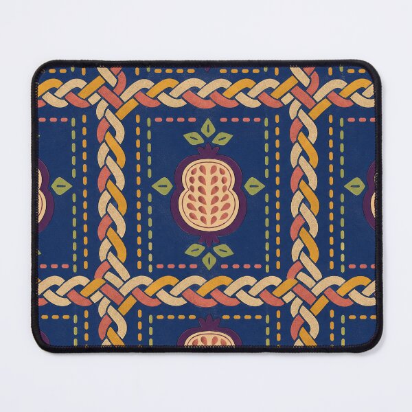 Item preview, Indigo Cable Seedpod Tessellation Pattern designed and sold by aihrgdesign.