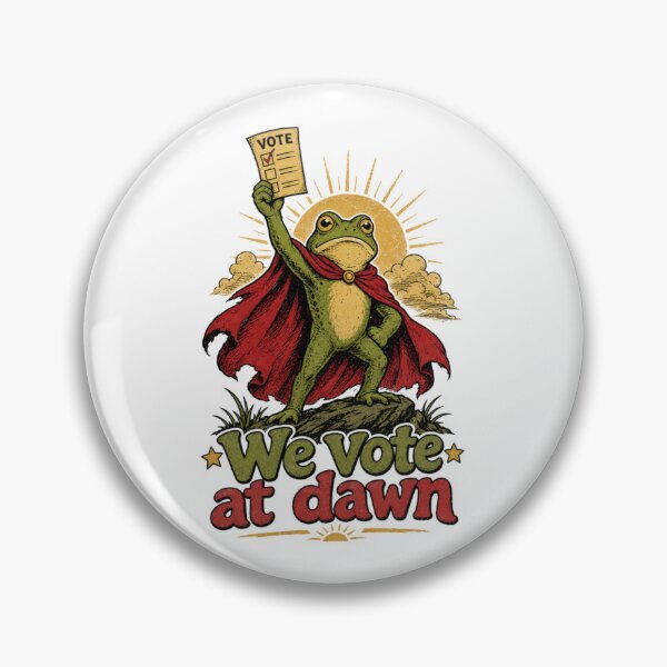 Item preview, We vote at Dawn Frog Meme, All Elections Matter, Mid Term Elections Your vote matters, Liberal Civil Voting Rights Democracy designed and sold by shirt-hard-top1.