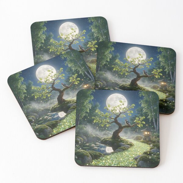 Item preview, August Peridot Zen Garden – Woodpecker Moon Crystal Art designed and sold by Roanemermaid.