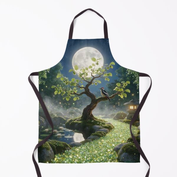 Item preview, August Peridot Zen Garden – Woodpecker Moon Crystal Art designed and sold by Roanemermaid.