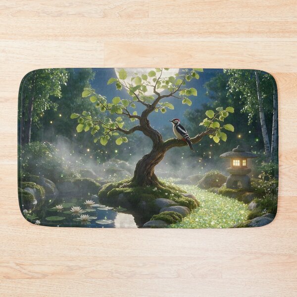Item preview, August Peridot Zen Garden – Woodpecker Moon Crystal Art designed and sold by Roanemermaid.