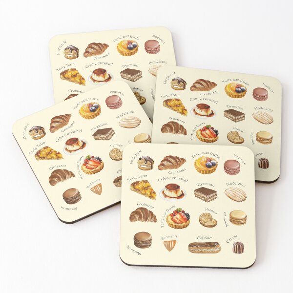Item preview, French desserts,  Parisian Pastry designed and sold by Art_By_Wing.