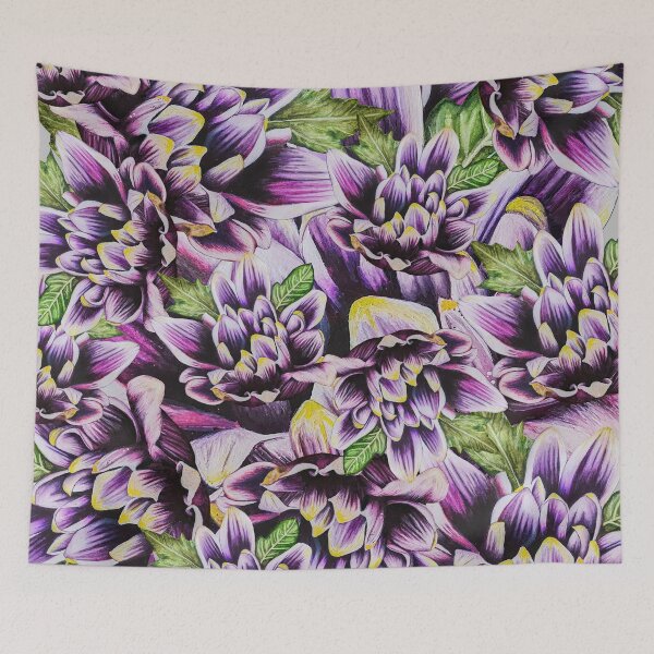 Item preview, Purple Chrysanthemum Big collage 2 designed and sold by nastiaart.