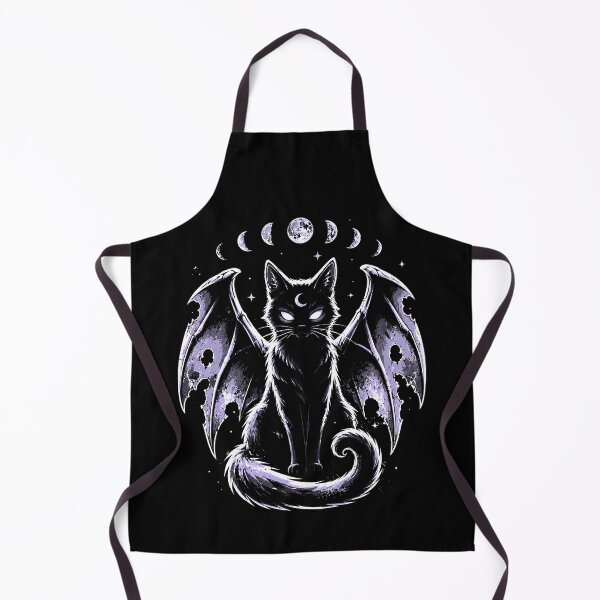 Item preview, Mystical Black Cat with Wings and Moon Phases Halloween designed and sold by rafaeltto.