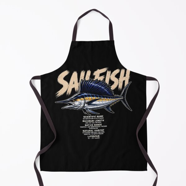 Item preview, Detailed sailfish illustration with scientific info designed and sold by rafaeltto.