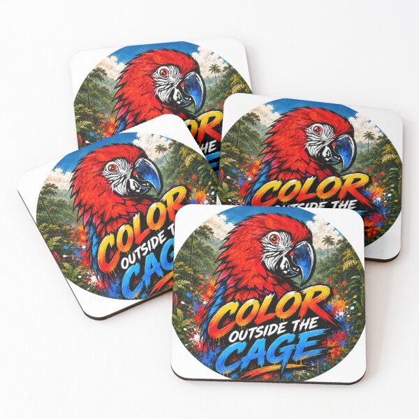 Item preview, Made to Stand Out – Bold Macaw Street Art Design designed and sold by SidneiSampaioStudio.