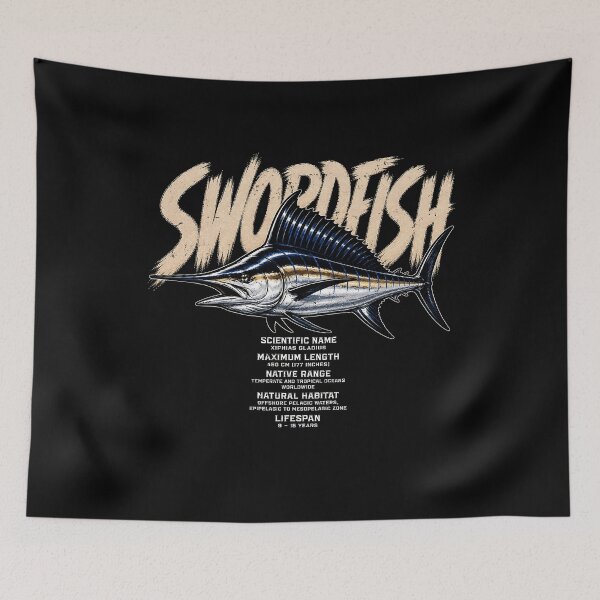 Item preview, Vintage swordfish design with scientific details designed and sold by rafaeltto.