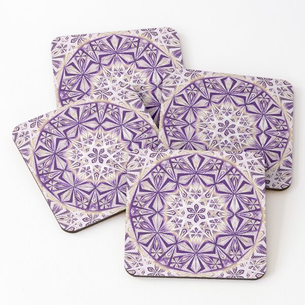 Item preview, Purple Star Kaleidoscope Handdrawing  designed and sold by Cveti Dinkova.