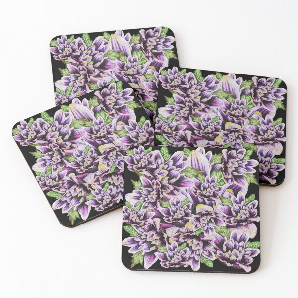 Item preview, Purple Chrysanthemum Big collage 3 designed and sold by nastiaart.