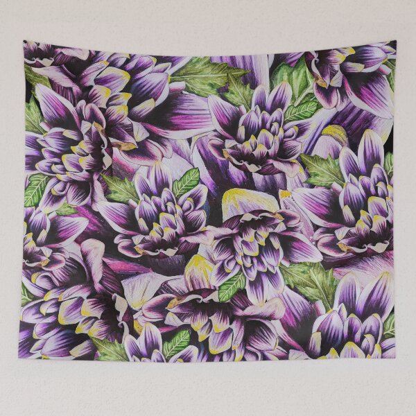 Item preview, Purple Chrysanthemum Big collage 3 designed and sold by nastiaart.