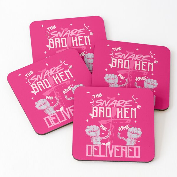 Item preview, We are delivered - Jesus Christ Inspirtional Quotes  - Retirement Gifts For Women - Pink designed and sold by Doiemacreations.