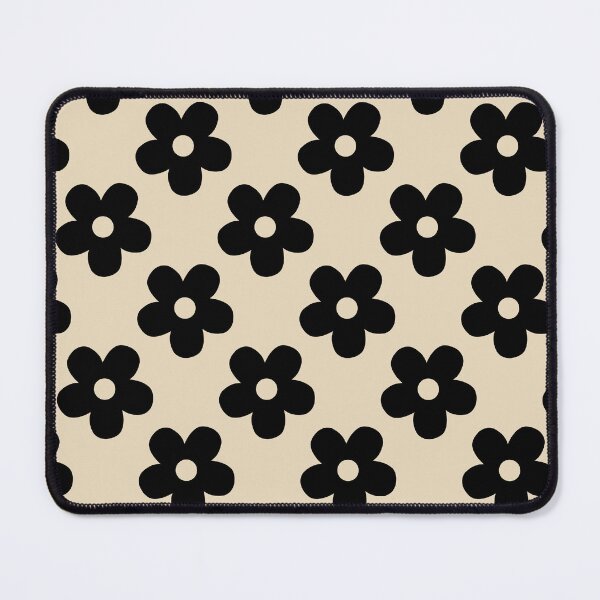 Item preview, Modern Cream Black Flower Gift for Mom or Wife | Preppy Daisy Seamless Pattern Gift For Girls or Students Vintage Floral designed and sold by VivaFy.