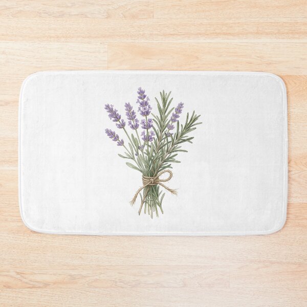 Item preview, Watercolor Herb Bundle Print | Lavender Rosemary designed and sold by PLANT LOVER'S PARADISE.