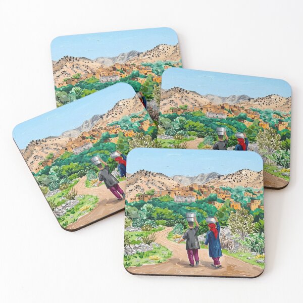 Item preview, Rural Acrylic Print ,Afghanistan Travel Poster  designed and sold by POSTERIOCREW.